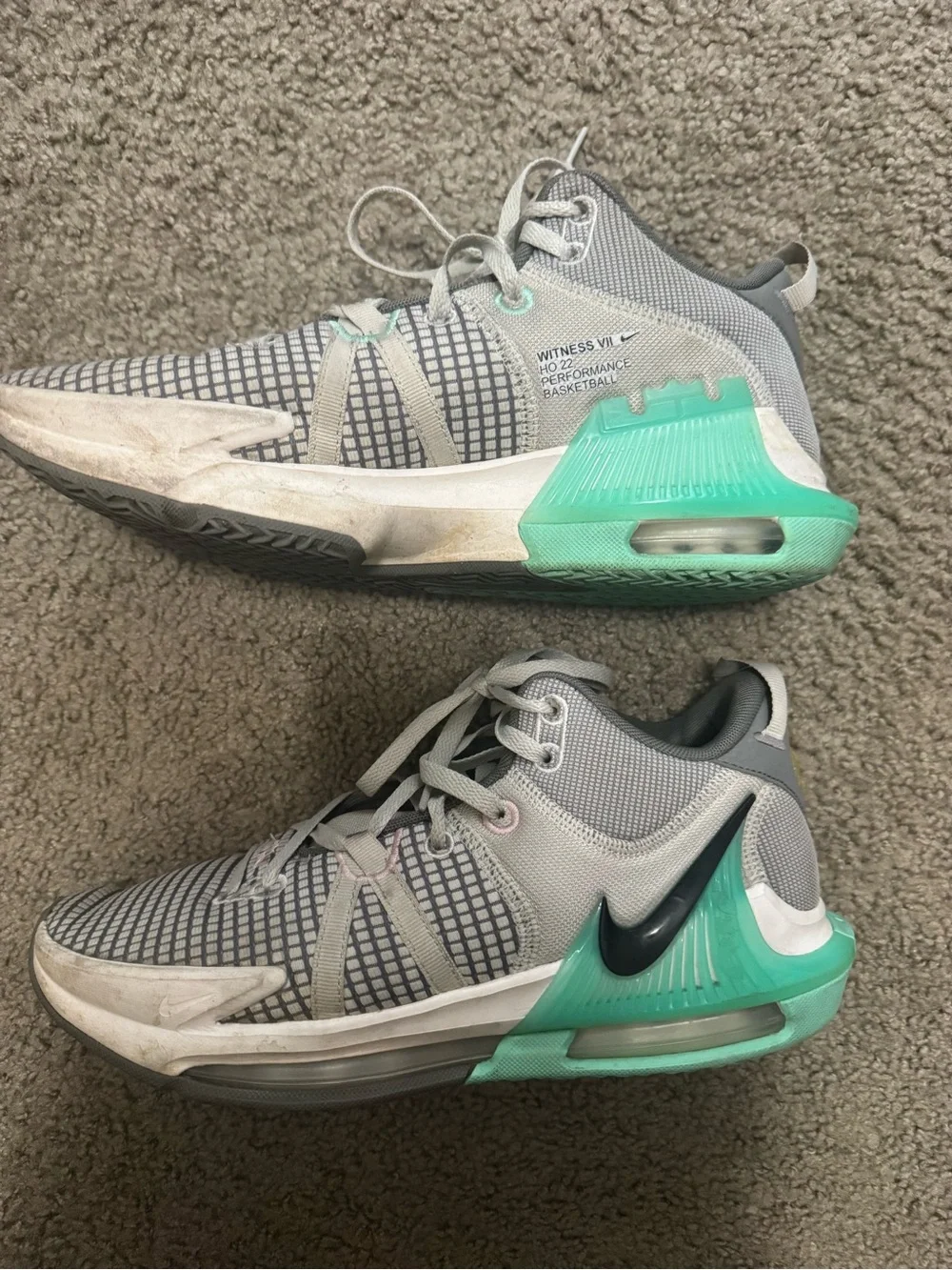 Nike LeBron Witness 7 DM1123-006 Gray Basketball Shoes Sneakers